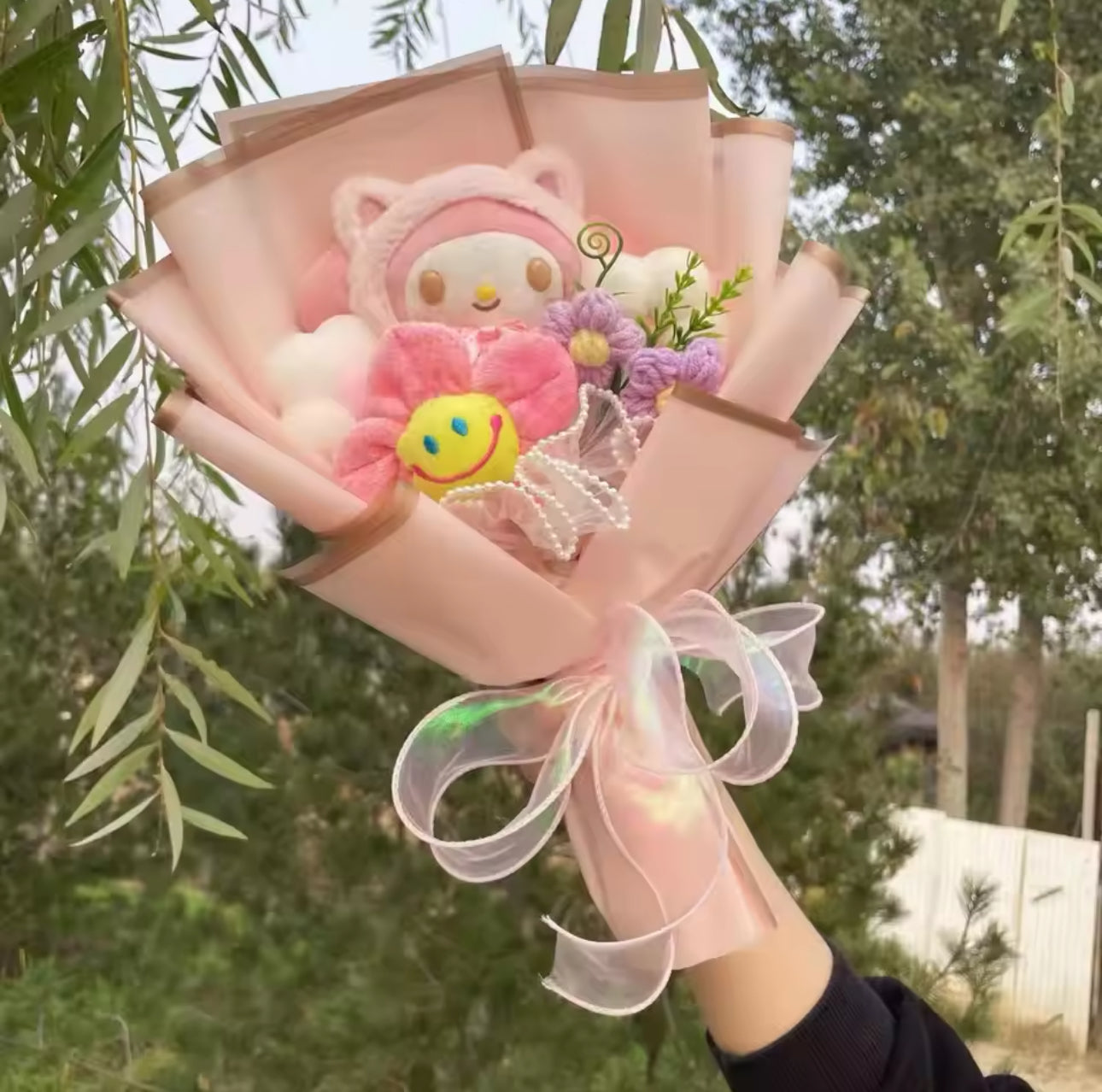 Melody Pink Vail Flower Bouquet