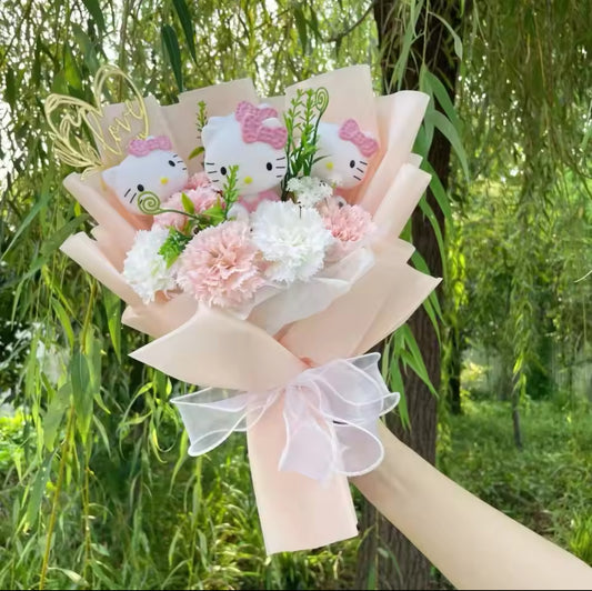 HK “Love” Pink Flower Bouquet