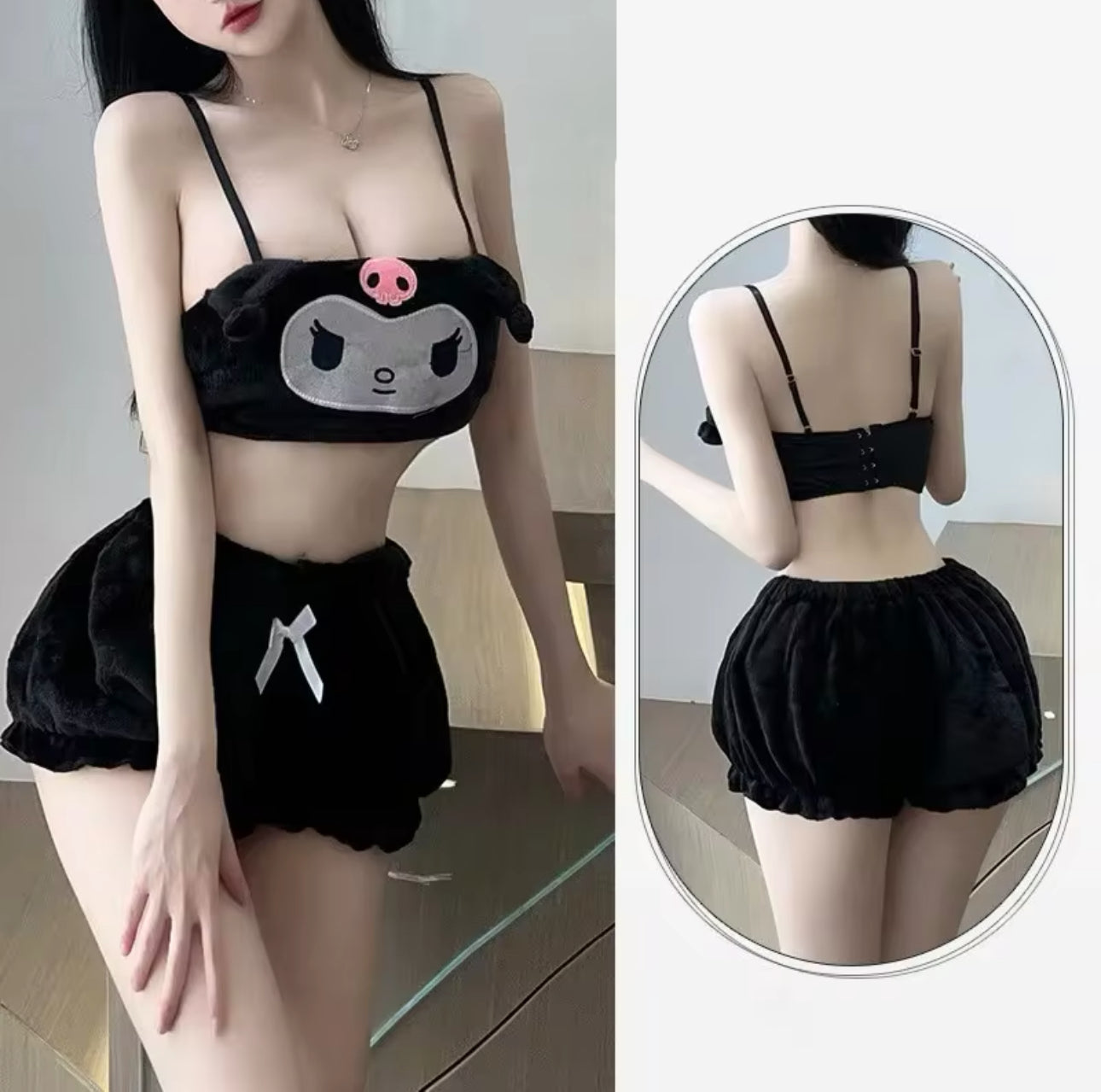 HK Black Fluff Set