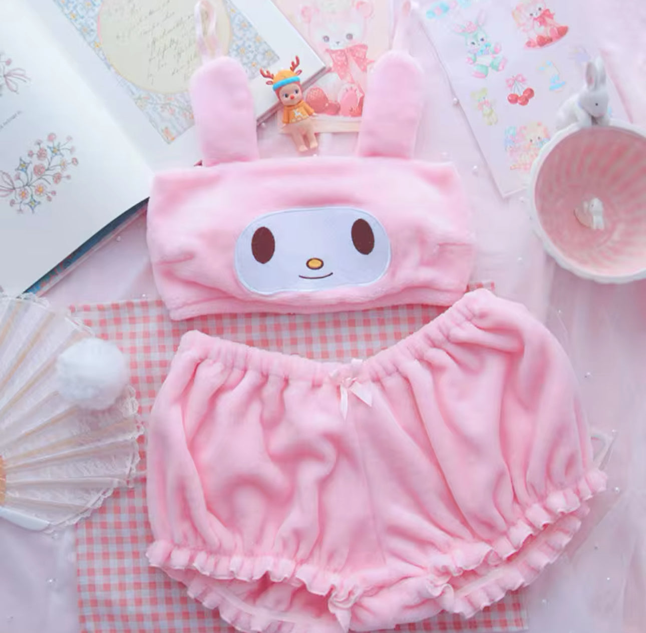 Melody Pink Fluff Set