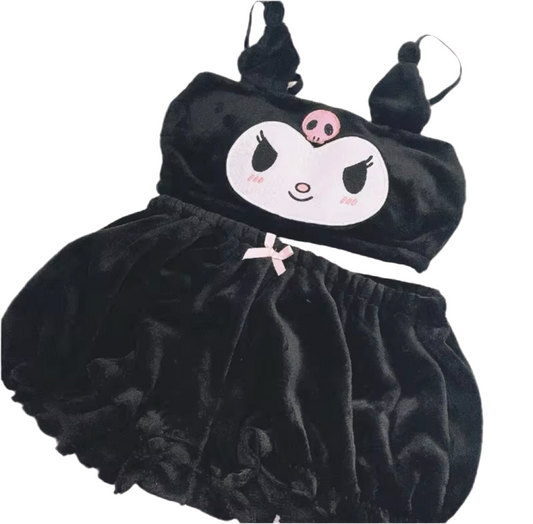 HK Black Fluff Set