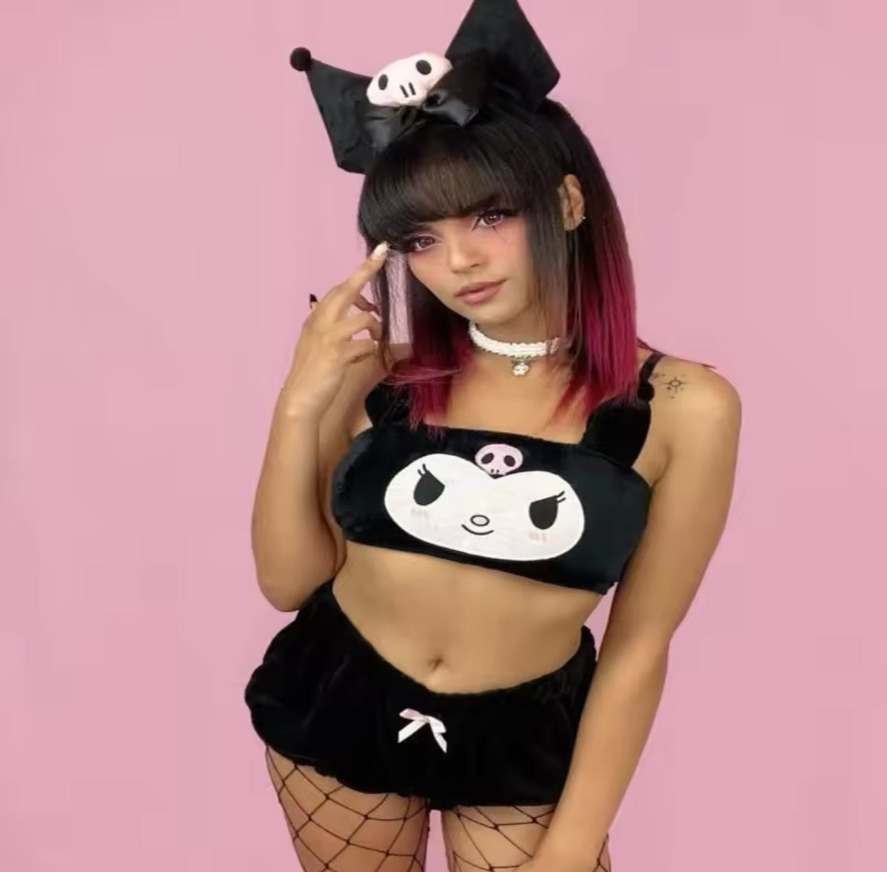 HK Black Fluff Set