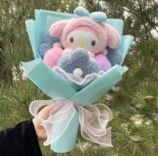 Melody Blue Vail Flower Bouquet