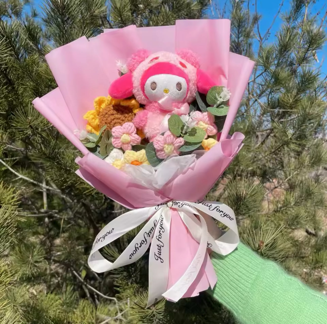 Melody Pink Rose Flower Bouquet